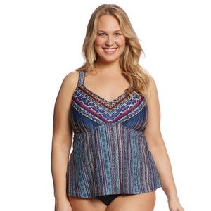 Jessica Simpson plus size tankini top